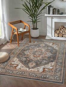 Washable Mat, Vintage Medallion Entryway Mat Door Mat With Non- Backing, Front Entrance Mat For Entrance Bedroom Bedside Kitchen Laundry Home Decor Christmas Decor Kitchen Rug