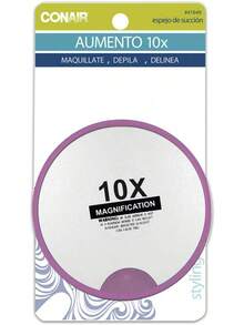 Espejo Circular con Aumento 10X. - Rosa Oxidada - Ver 2