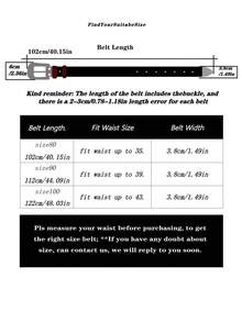 A Men's Multicolor Punk Y2K Denim Rock Laser Rhinestone-Embedded Belt, Suitable For Daily Wear - màu đen - Xem 4
