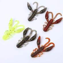 25pcs Soft Fishing Lures Shrimp Bait Suitable For Freshwater And Saltwater