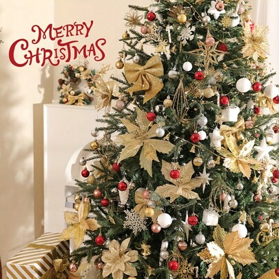 36/18pcs Christmas Ball Decorations - Shatterproof Hanging Ornaments, Plastic Decorations For Christmas, Weddings, Birthdays, Valentine's Day & Easter - Versatile Holiday Decor, Christmas Decorations, Festive Ornamentation, Festive Design, Ornament, Best For Christmas, Christmas Tree Decoration, Christmas Balls, Christmas Decoration, Christmas Ornaments,Green/Gold/Silver/Black/Red Home Decor Room Decor