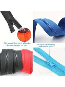 10pcs/5pcs Colorful Nylon Zippers, 30 Color Mixed Zippers, Tailoring Skirts, Clothes, Pants, Clothing Duvet Covers, Sewing And Closing Products 10 Pcs (Single Opening) Zipper For Jacket Black Plastic Coat Zipper Replacement, Separating Zipper For Coat, Down Jacket, Sweatshirt, Clothes, Parka, And More Multi-Color Resin Zipper With Plastic Teeth Suitable For DIY Sewing, Handicrafts