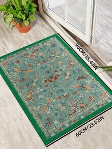 1 pieza Alfombra de cocina antifatiga, cojín de piso, alfombra de cocina verde, tapete de pie ergonómico, adecuado para bar, restaurante, decoración navideña del hogar