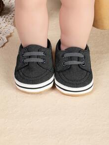 1 Paar einfarbige Lässig Schuhe für Neugeborene, geeignet für Kleinkind von 0-1 Jahr