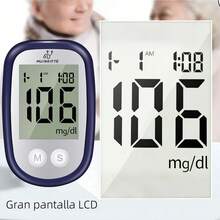Digital Glucometer Glucose Meter 50 Test Strips 50 Lancets - Blue - View 7