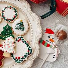 100/50/10 بطاقة حامل لولي بوب عيد الميلاد، حامل سكر القصب بشكل رجل ثلجي ورجل زنجبيل، أكمام بطاقات هدايا عيد الميلاد، هدايا للفصل الدراسي، ديكورات عيد الميلاد، بطاقات عطلة جماعية للجيران والمعلمين، بطاقات رسائل عيد الميلاد، لحفلات سكر القصب في عيد الميلاد - متعدد الألوان - مشاهدة 7