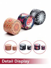 BROS 1pc Creative Rainbow Grinder - Zinc Alloy 4-Layer Multiuse Tool - Compact 1.57/2.48" Design - Household Essential Accessory - Ideal Holiday Gift (Valentine's/Christmas/New Year)