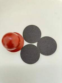 1 件木制狗抓板，可拆卸宠物指甲修剪板，圆形木制狗美容清洁工具