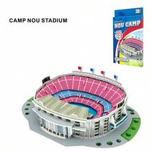 1pc 3D Paper Stadium Puzzle Model For Passionate And Loyal Football Fans To Fight With Your Home Team, Back To School Season, Suitable For Boys/Girls Birthday Gift, Holiday Gift, Christmas Gift, Gift - Multicolor - View 4