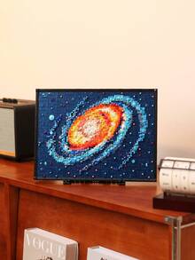 1 Painting Building Blocks, DIY Painting Building Blocks, Starry Sky, Girl, Waves, Mountains, Building Blocks, Birthday Gift, Painting Enthusiasts Desktop Decor, Living Room Decor, Office Desk Ornament - Multicolor - View 19