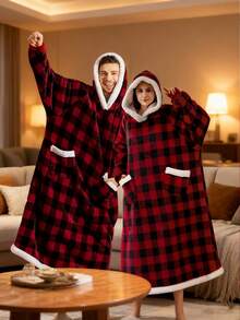 Bộ 3 món chăn mặc được cỡ lớn có tay áo - Kiểu dáng hiện đại, có thể giặt máy, áo nỉ có mũ trùm đầu unisex, chất liệu flannel ấm áp, rất cần thiết cho Giáng sinh, có thể dùng làm đồ ngủ, ấm áp và chắn gió, thiết kế flannel ấm áp, lý tưởng cho mùa thu, trang trí nhà cửa, tiệc tùng và quà tặng Giáng sinh. Trang trí Giáng sinh, Giáng sinh, Trang trí nhà cửa Giáng sinh, Trang trí nhà cửa Giáng sinh - Nhiều màu - Xem 6