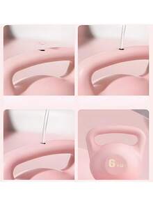 1 件健身哑铃壶铃女士健身家用男士哑铃训练臀部提升壶专业自填充设备健身器材，PE 材质，非常适合家庭健身房、深蹲和减肥锻炼（2 公斤 4 公斤 6 公斤 8 公斤）