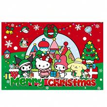 Sanrio Balloon Set - Hello Kitty Cartoon Christmas Party Decorative Balloons, Kuromi Christmas Party Scene Props, Cinnamoroll Christmas Photo Backdrop Decorative Balloons, My Melody Christmas Atmosphere Balloons, PompomPurin Christmas Party Supplies