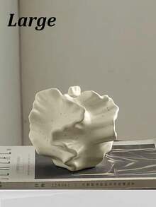 1 件黑色波浪树脂花瓶家居装饰客厅餐桌中心装饰