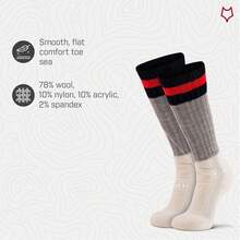 Fox River Outdoorsox para hombre, con durabilidad suprema y termorregulación efectiva, gris, talla XL - M - Ver 5