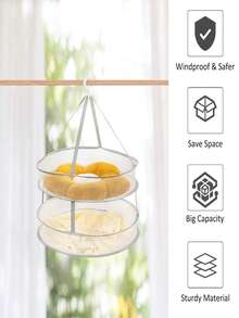 The Clothes Drying Rack Is Foldable. It Is A Mesh Clothes Drying Rack That Saves Space For Drying Sweaters. It Is A Laundry Rack With Internal Fixation, Suitable For Clothes, Towels, Underwear, Indoors And Outdoors. - Multicolor - View 4