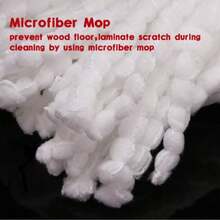 3 Pack Microfiber Mop Replace Heads Spin Mop Refill Compatible With Ocedar EasyWring Spinning Mop - Deep Cleaning Machine Washable And Easy-To-Replace Mops Head For Floor Cleaning - 白色 - 查看 5