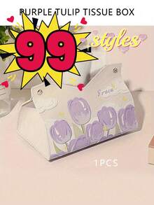 1 pièce Boîte de rangement pour mouchoirs avec motif floral, support de serviettes de table à manger, porte-serviettes créatif, boîte de rangement pour mouchoirs pour table de salle de bain, de chambre à coucher et de coiffeuse, décoration d'intérieur, accessoires de salle de bain, articles pour la maison, table, décoration d'intérieur, organisation et rangement de la maison, pour la cuisine, la chambre, le salon et la salle à manger, accessoires décoratifs pour la maison, boîte décorative, cadeau de mariage pour femme, indispensable pour les voyages, les vacances et les festivals d'été