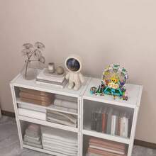 Black & White 2 Colors Available, Multi-Size Portable Covered Wardrobe Storage Organizer Rack, Dustproof Clothes Organizer, Multi-Tier Storage Rack For Bedroom - Covered Design, Suitable For Home And Rental Spaces, Bedroom Storage & Organization | Modern Wardrobe | Sturdy And Durable Structure, Wardrobe Storage And Organization - Multicolor - View 10