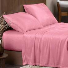 ESQUIMAL Juego de Sábanas Cálidas para el Invierno, Ultra Suaves, Cubre Colchones de hasta 40 cms de Alto (Varadero (Café), King Size) UGUQ - Cereza (Rosa) - Ver 13