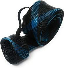 Funda de caña Reaction Tackle/Funda de caña/Calcetín de caña (2-Pack)/Extremo plano o puntiagudo/Cañas de spinning o casting - Negro/Azul - Ver 5