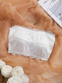 Modische weiße Spitzen-Bandeau Sexy Wäsche für Damen