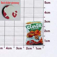 5/10pcs Refrigerator Magnets Set, Decorative Resin Candy Snack Bag & Tree Design Fridge Magnets, Personalized Magnets For Kitchen, Office, Whiteboard, Dishwasher, Best Gift For Home Decor - Multicolor - View 8