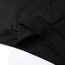 Edgar Allan Poe Literary Print Women's Hoodie With Pocket, Long Sleeve Drawstring Casual Sweatshirt - 黑色 - 查看 5