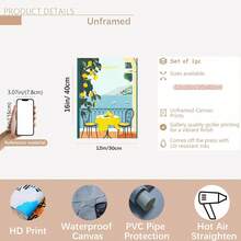 Bộ 3 bức tranh vải canvas đóng khung, Tôn vinh cuộc sống thanh lịchPositano, Sorrento, Ý, Chanh, Bờ biển, Trái cây, Cam quýt, Phong cách cổ điển thời trung cổ, Họa tiết thực vật, Quầy bar, Trang trí tường nhà và ký túc xá, Quán cà phê, Phòng khách - Nhiều màu - Xem 13