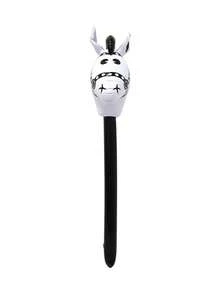 95cm 4 Inflatable Horse-Head Game Sticks, Brown Black/White/Pink PVC Stage Performance Props/Party Entertainment Horse-Head Inflatable Sticks, Party Games, Party Gifts, Team Games, Outdoor Games, Halloween Gifts, Christmas Gifts