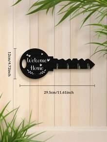 New Key Holder With Hook - Easy Installation, Simple Design|No Hole Installation|Strong Load Bearing Capacity|Multifunctional Organizer For Entryway Storage|Key Hook|Convenient Shelf|Convenient Shelf|Wall Decoration