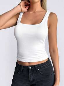 Women's Tank Top Summer Y2K Sexy Young Hot Commuting Versatile Solid Color Top