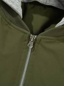 Men's Winter Warm Thick Jacket, Casual Hooded Biker Jacket Jacket, Suitable For Outdoor Wear