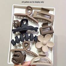 10pcs - Women's Hairpin Set, Suitable For Daily Wear, Hairpins With Patterns For Thick Hair, Non-Slip Hair Accessories, Multiple Styles, Neutral-Colored Hairpins And Combination Sets. An Ideal Choice For Girls On Party Occasions, Or As An Exquisite Gift For Friends And Girlfriends.