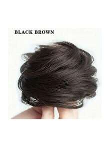 Synthetic Messy Bun Scrunchie Hair Extensions, Wavy Curly Chignon Hairpiece, Updo Hair Bun For Women, Tousled Elastic Band Hair Buns, Easy To Wear Hairstyle Accessories For Daily Life, Vacation Style ,Hair Styling Kit ,Hair Tool Kit ,Hair Styling Tools