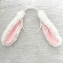 Haarreif mit Schlappohren-Kaninchen-Ohren, Cosplay Pudel-Ohren und , handgefertigter Plüsch-Haarreif