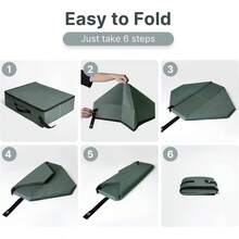 Caja de porttil, a prueba de fugas, caja de de viaje para gato, caja de plegable para gatos, para viajes, estancias de hotel y viajes por carretera gris oliva con tapa - gris oliva (con tapa) + Mediano - Ver 5