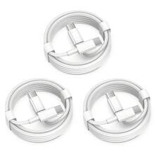 1/3/5pcs 60W PD Fast Charging 3.3ft/100cm High-Efficiency Data Transfer Cable Compatible With IPhone 16 Series, IPhone 17 Pro Max/17 Pro/17 Plus/17, IPhone 16/15, S25/S24/S23/S22/S21 Ultra Plus, Series Nan - White - View 7