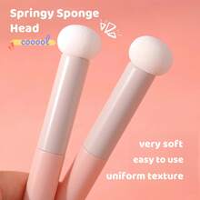 5件套化妆刷及海绵套装 - 遮瑕/散粉/唇刷 + 蘑菇头海绵 + 圆形美妆蛋 | 柔软刷毛，打造无瑕妆容，适合遮盖痘疤/大面积遮瑕，干湿两用，多功能全脸化妆工具，包含粉底刷、遮瑕刷、腮红刷、修容刷、腮红刷、古铜粉刷、散粉刷、粉底刷、腮红刷 - 彩色 - 查看 5