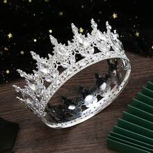 2 pièces/set Ensemble de couronne de strass en forme de larme pour anniversaire, couronne dorée reine d'anniversaire avec bretelle, accessoires pour cheveux joyeux anniversaire pour femmes, décorations de fête