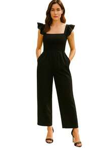 Enterizo para Dama Tela Cey Ligero - Negro - Ver 3