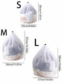 Lot de 3 (grand, moyen et petit) sacs à linge pour les délicats, petit sac à linge en maille, sac à linge en maille durable, avec fermeture éclair renforcée et boucle de suspension pour les voyages, le stockage, le collège, la résidence universitaire et les appartements, lavable en machine