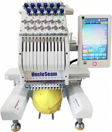Compact Embroidery With 12 Needles, 1200SPM Speed, 10" Screen, 8x12 Embroidery Area, Flat, Hat,-Shirt Etc. (12 Needles) - 15 Needles - View 6