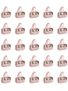 1pc Large Capacity Travel Makeup Bag, Handheld Cosmetic Organizer Bag, Portable Toiletry Bag, Makeup Brush Holder, Skincare Products Storage Bag, Handbag, Waterproof Bathroom Toiletry Bag, Suitable For Lipstick, Makeup Brushes, Eyeshadow, Mirror, Eyeliner, Lip Gloss, Skincare, Toothbrush, Toothbrush Cup, Soap, Shampoo, Comb, Watch, Phone, Necklace, Jewelry, Digital Products, Storage, Christmas Gift, Gift For Women, New Year Gift Wash Bag For Travel For Bathroom For Women