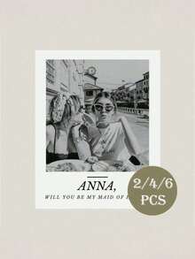 1/4/6/8 buc etichetă personalizată pentru vin, etichetă impermeabilă, etichetă personalizată pentru vin, fotografie alb-negru, fotografie alb-negru cu majuscule, domnișoară de onoare, cerere în căsătorie, etichetă de vin, cadou de nuntă, cadou de aniversare, cadou de logodnă, cadou pentru el/ea, cadou de Ziua Mamei, autocolante pentru cadou de Ziua Tatălui, etichetă de șampanie