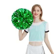 1pc Cheerleading Pom Poms With Handle Cheer Balls, Women Girls Hand Dance Mutipulcolor Pompoms For Club Sports Events Dancing Party Club, Cheerleader Team Performance, Competition Cheerleading Cheering Ball Club Sport Supplies Cheerleader Pompoms, Cheerleading Accessories - Multicolor - View 6