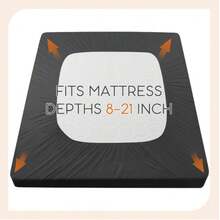 Thick Quilted Mattress Pad - Ultra-Fluffy Soft Topper With Breathable Fabric, Machine Washable, Foldable, 8-10cm Thick, Ideal For Home And Hotel Use, Hotel Mattress Topping | Quilted Texture | Machine Washable Cover, Mattress Pad - Gray - View 3