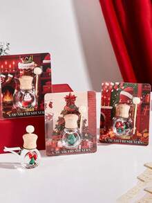 1个FORMBO车载香氛吊坠空气清新剂，圣诞限量版车载香氛10毫升 - 适合日常使用、旅行、夏季必备、女士礼物，可爱车载空气清新剂扩散器 - 彩色 - 查看 2