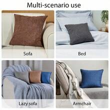 Conjunto de 2 almofadas de veludo cotelê de 45*45cm (incluindo o enchimento), macias e confortáveis, ideais para decorar janelas de quartos, carros e varandas, criando um ambiente aconchegante e relaxante. Feitas com material de alta qualidade, o tecido é firme, liso, delicado e macio ao toque, com excelente afinidade com a pele.