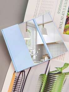 1个三折方形折叠镜，新款极简超薄折叠化妆镜，防摔桌面梳妆镜，家用便携式化妆镜，宿舍、卧室适用，送给朋友、家人、女朋友的礼物，母亲节礼物，价格实惠，圣诞礼物，化妆品，化妆工具，便宜好物，礼物，女士礼物，圣诞礼物，赠品，旅行必备 - 彩色 - 查看 16